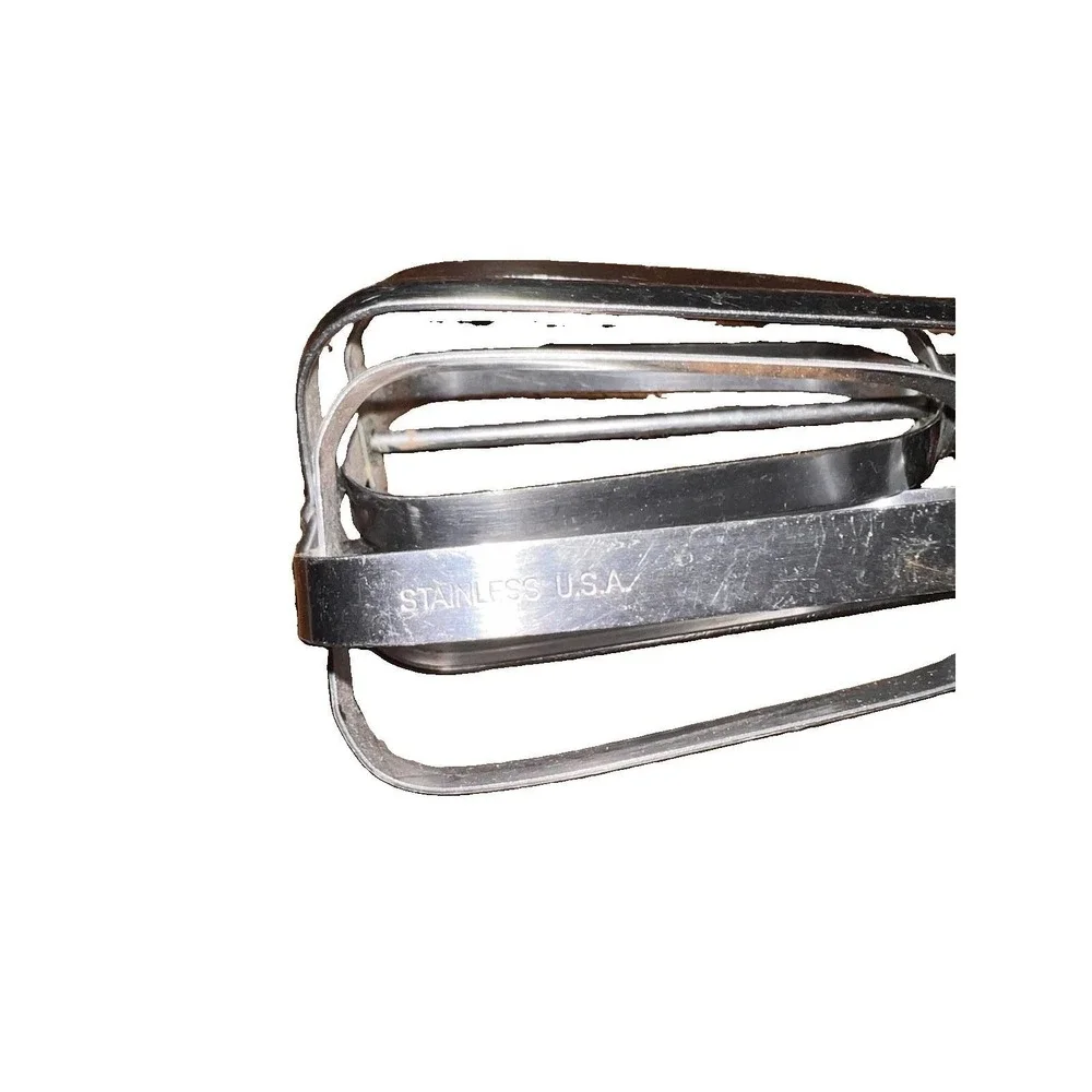 MCM EKCO Hand Crank Egg Beater Stainless USA Vintage Retro Kitchen Mixer 12